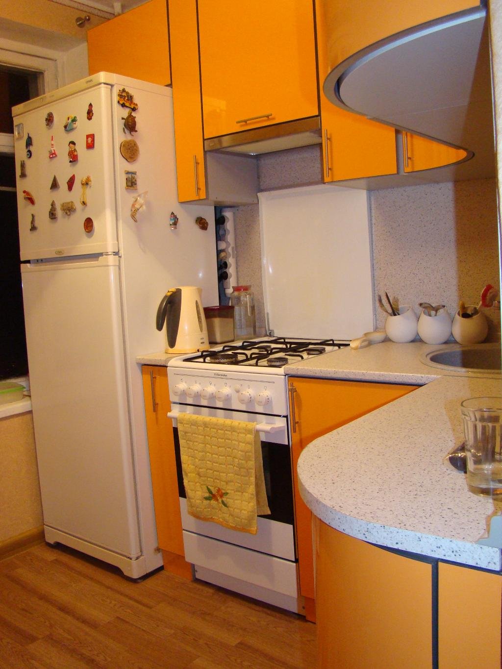 Кухня Хрущевка С Холодильником