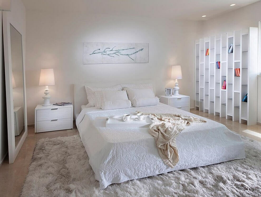Дизайн Маленькой Спальни С Белой Мебелью