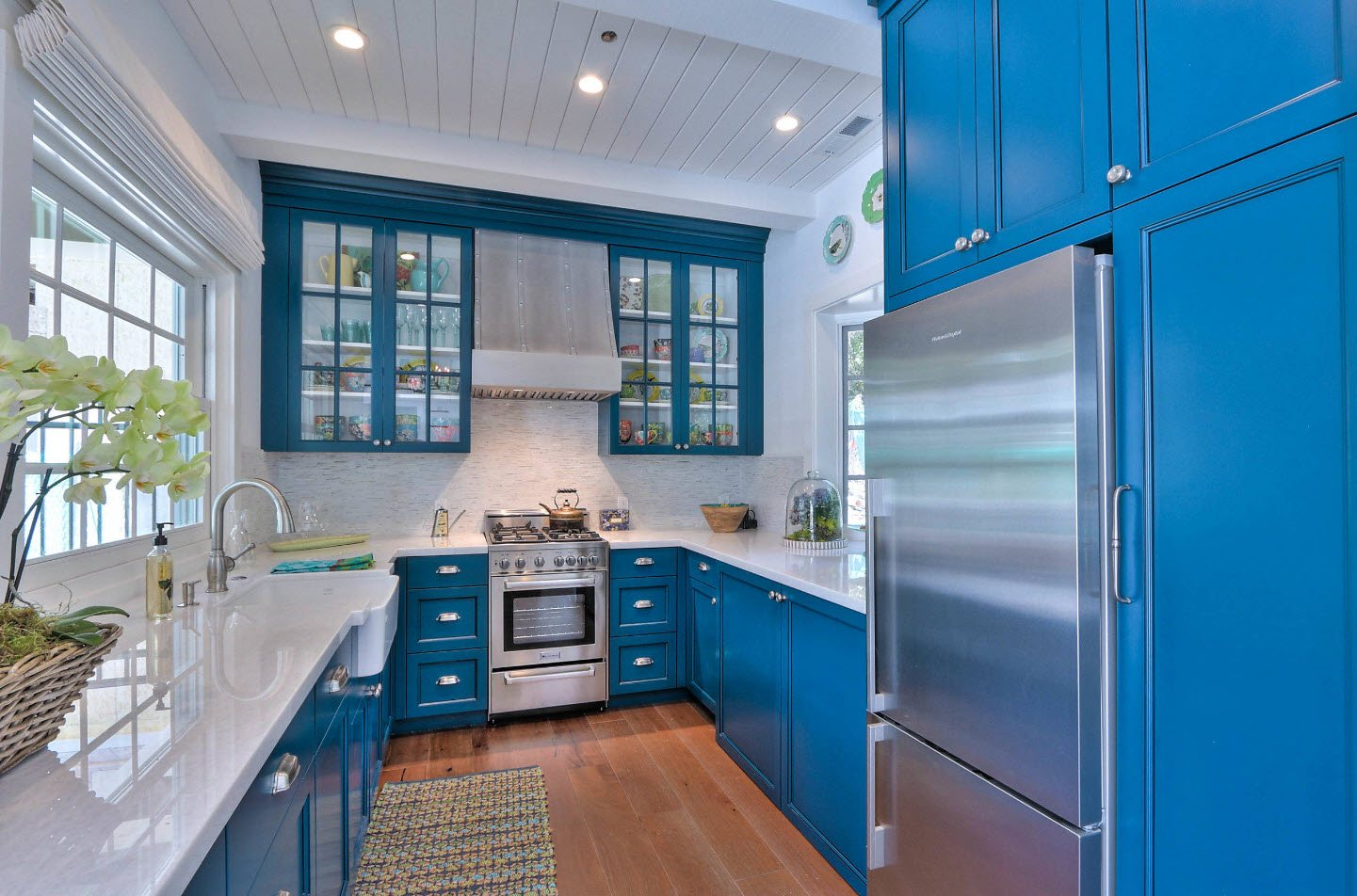 Кухня В Синих Тонах Фото