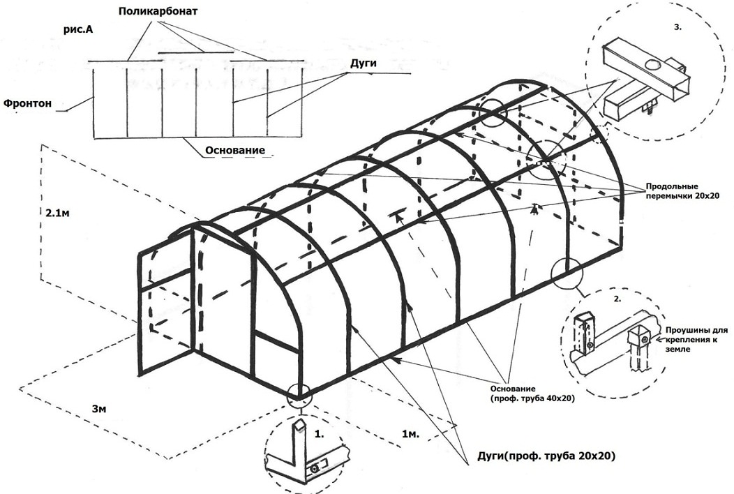 Расчет поликарбоната на теплицу: сколько нужно поликарбонатных листов на строения с размерами 3 на 4 и 3 на 6 метров