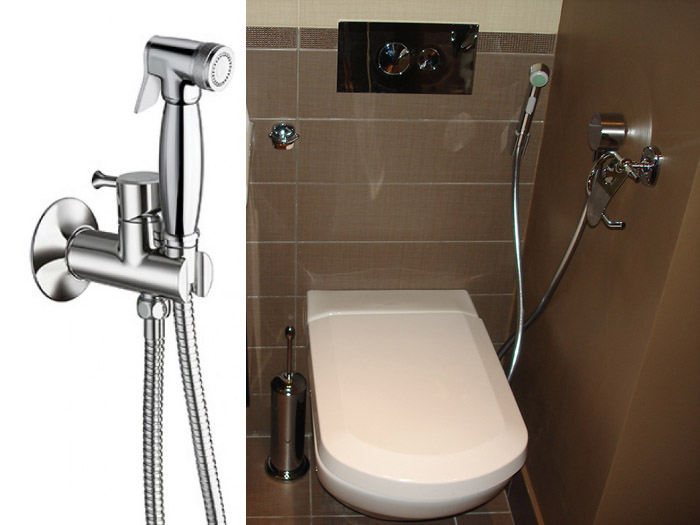 Смеситель с гигиеническим душем для туалета - особенности, плюсы и минусы
