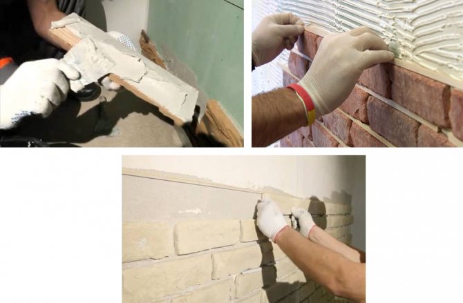 Как отделать стену декоративной плиткой (под кирпич)