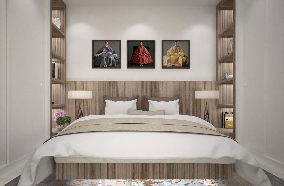 Полки в спальню - 120 фото современных спален с красивыми полками