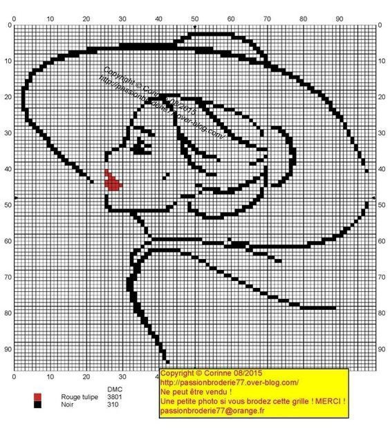 Схема вышивки крестом дама в шляпе схема
