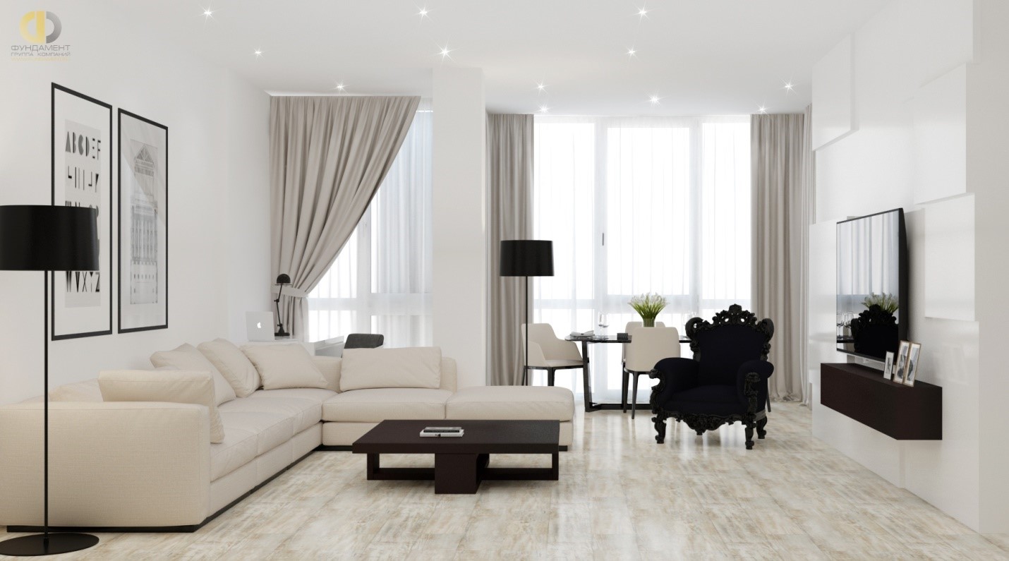 Белая гостиная - преимущества белого цвета в гостинной. подбор правильного освещения. сочетание цветов и оттенков. выбор стиля для дизайна гостинной белого цвета