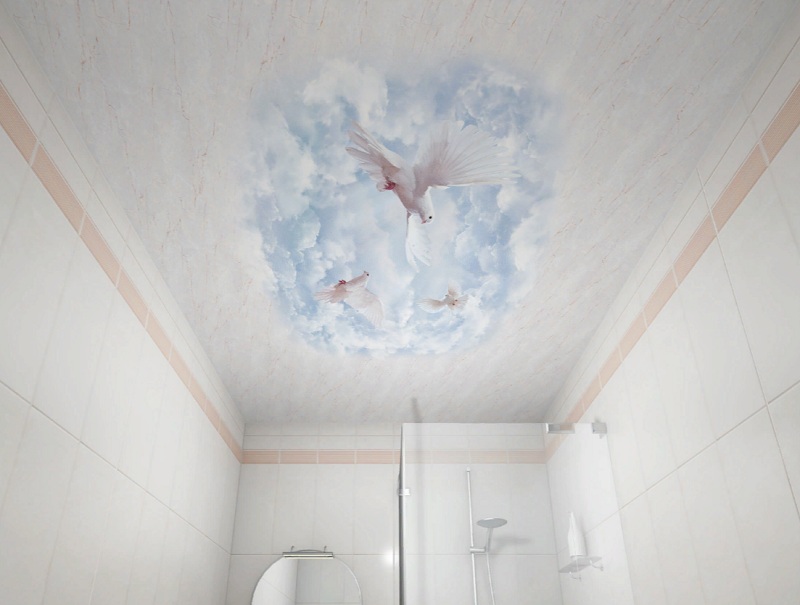 Потолок в ванной из пластиковых панелей: пвх, своими руками. как сделать, монтаж, светильники, каркас, размеры, деревянный