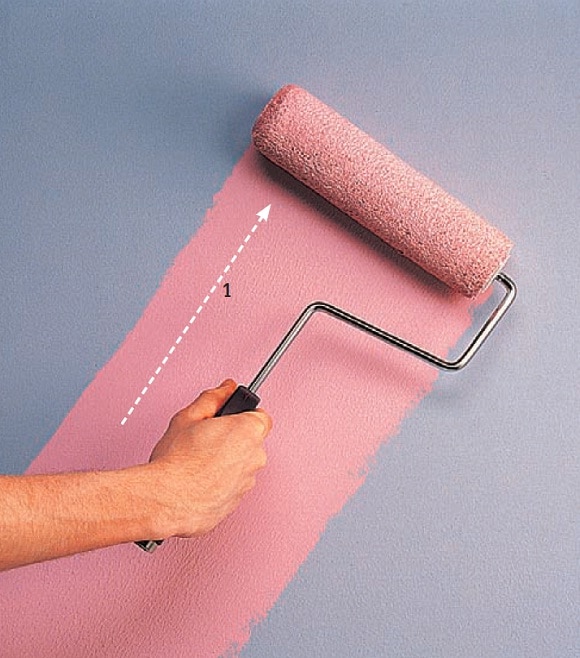 Валики для покраски стен – виды и правила покраски