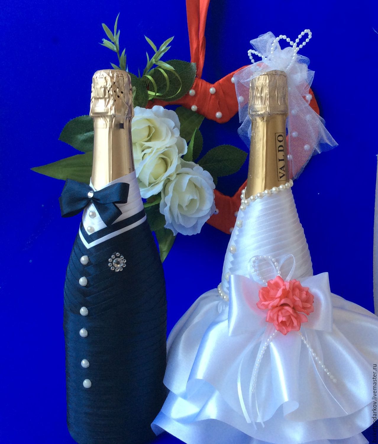 Украшение бутылки шампанского на новый год своими руками: фото декора 2019