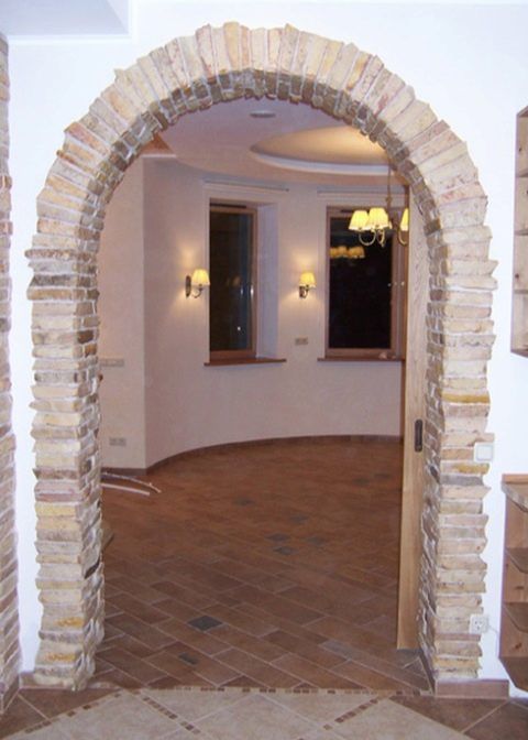 Отделка арки в квартире своими руками — варианты декора искусственным камнем