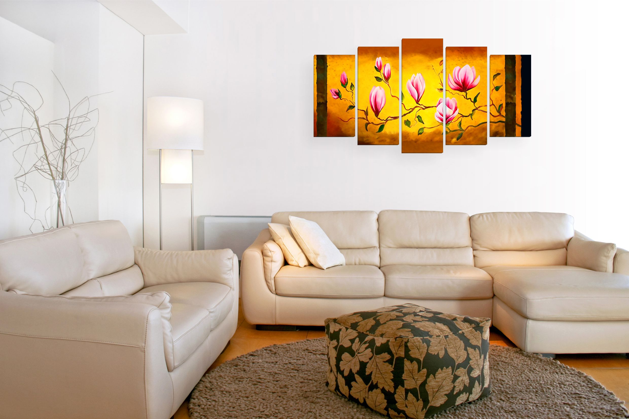 Картины в интерьере гостиной — как украсить интерьер, выполненный в разных стилях
