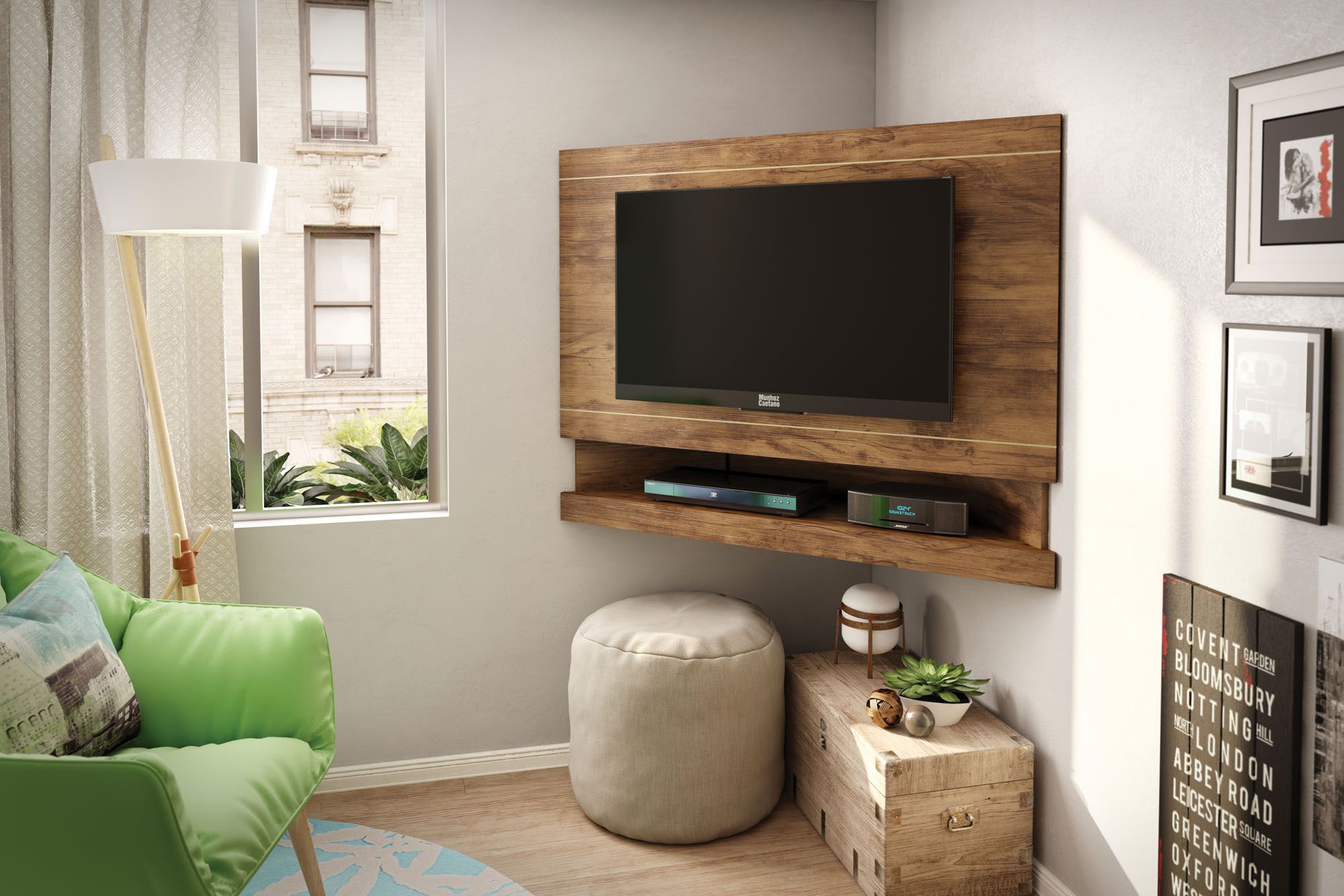 Телевизор на стене — идеи размещения и декора простраства
