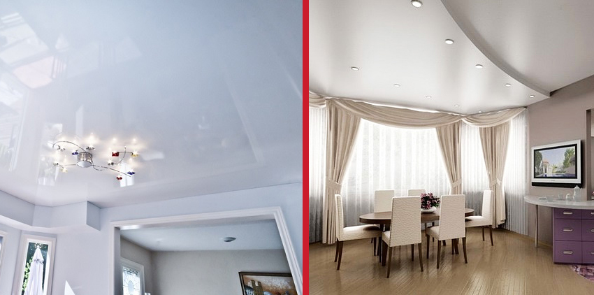 Какой потолок лучше, гипсокартон или натяжной: отзывы и характеристики