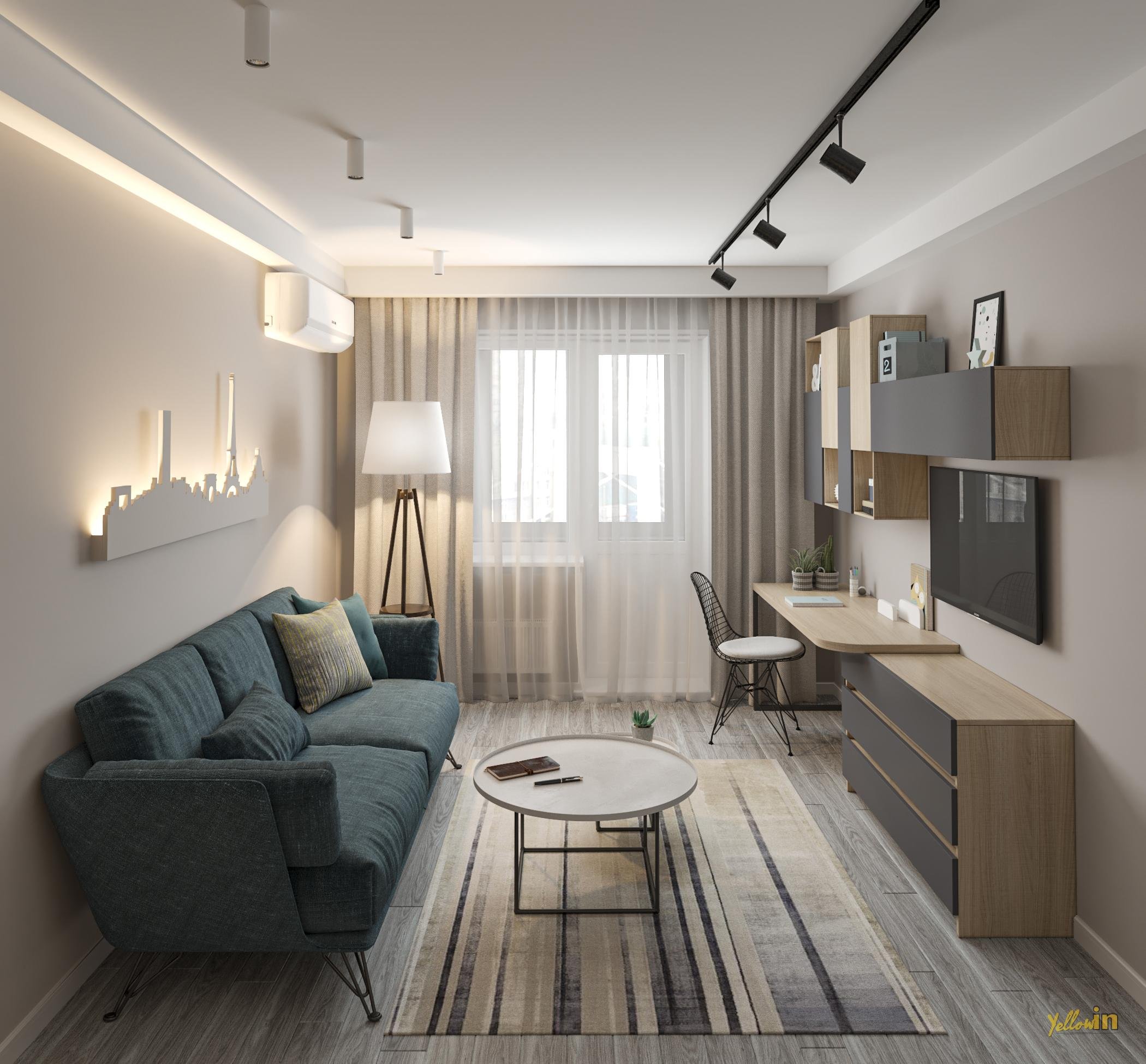 Дизайн двухкомнатной квартиры — фото оформления, практические советы, планировки