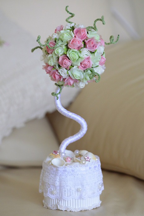 Как украсить свадебный стол жениха и невесты своими руками: оформление тканью, цветами, шарами, свечами