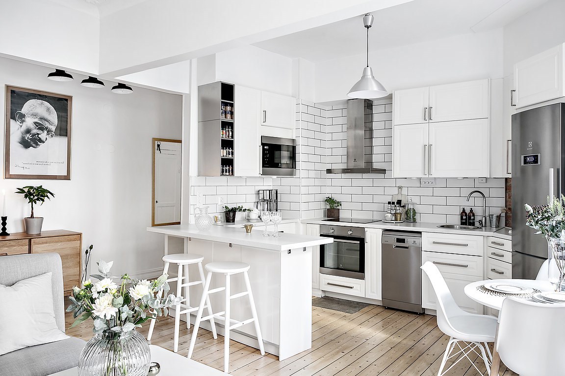 Белые кухни 2021. 150 новых фото! лучшие идеи от дизайнеров