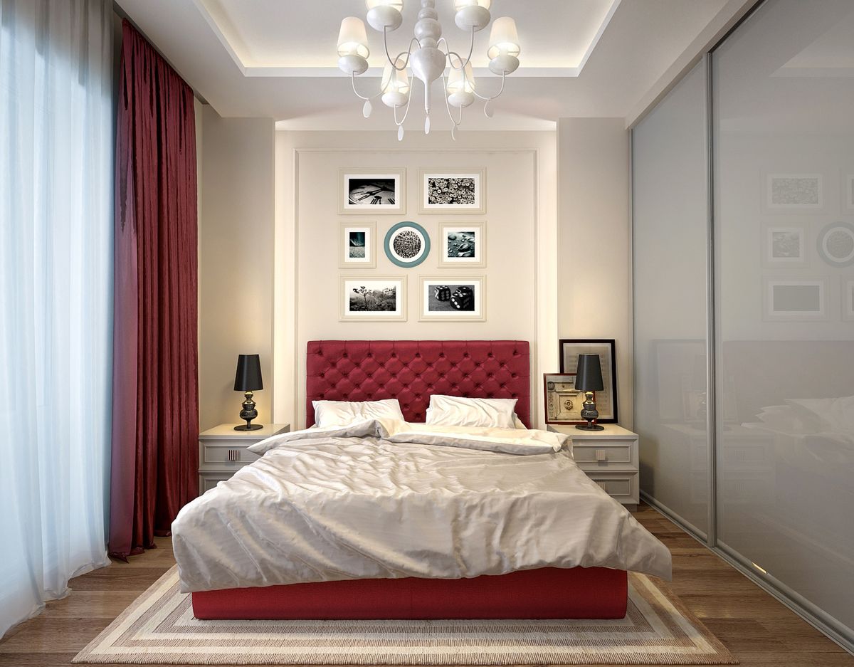 Дизайн спальни 15 кв.м в современном стиле