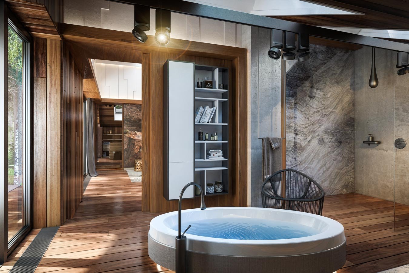 Ванная в частном доме: особенности планировки и оформления стильной ваннойварианты планировки и дизайна