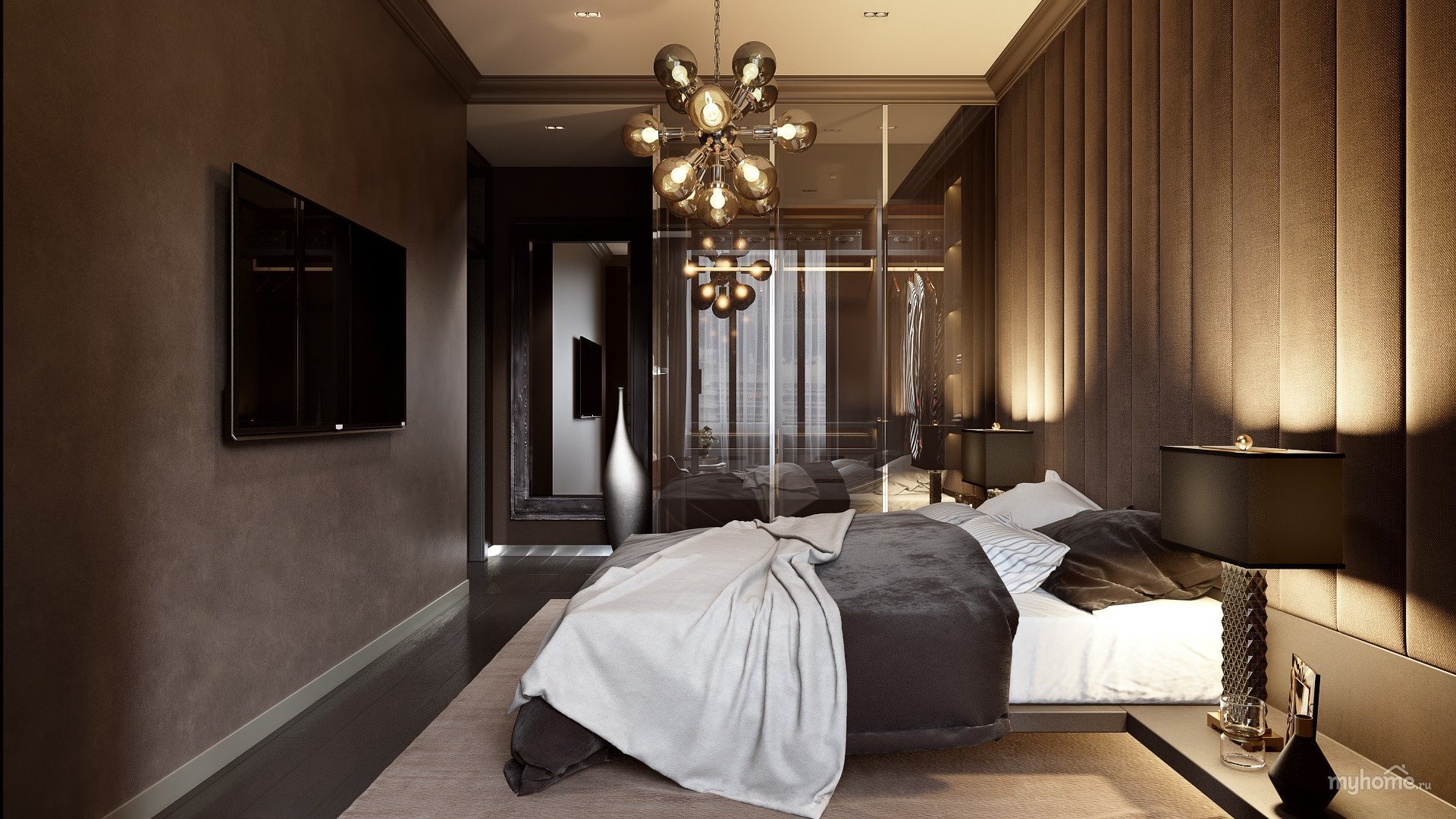 Темная спальня: топ-150 фото новинок дизайна. инструкция дизайнера, как идеально сочетать темный интерьер в спальне + 150 реальных фото