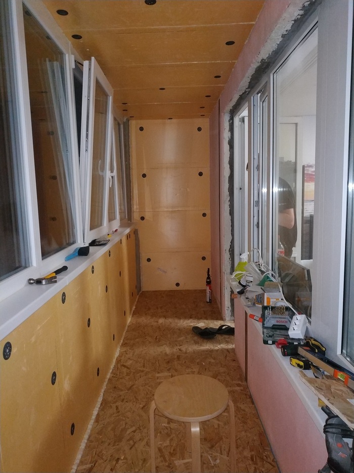 Ремонт балкона в панельном доме: реконструкция каркаса, утепление пола и потолка