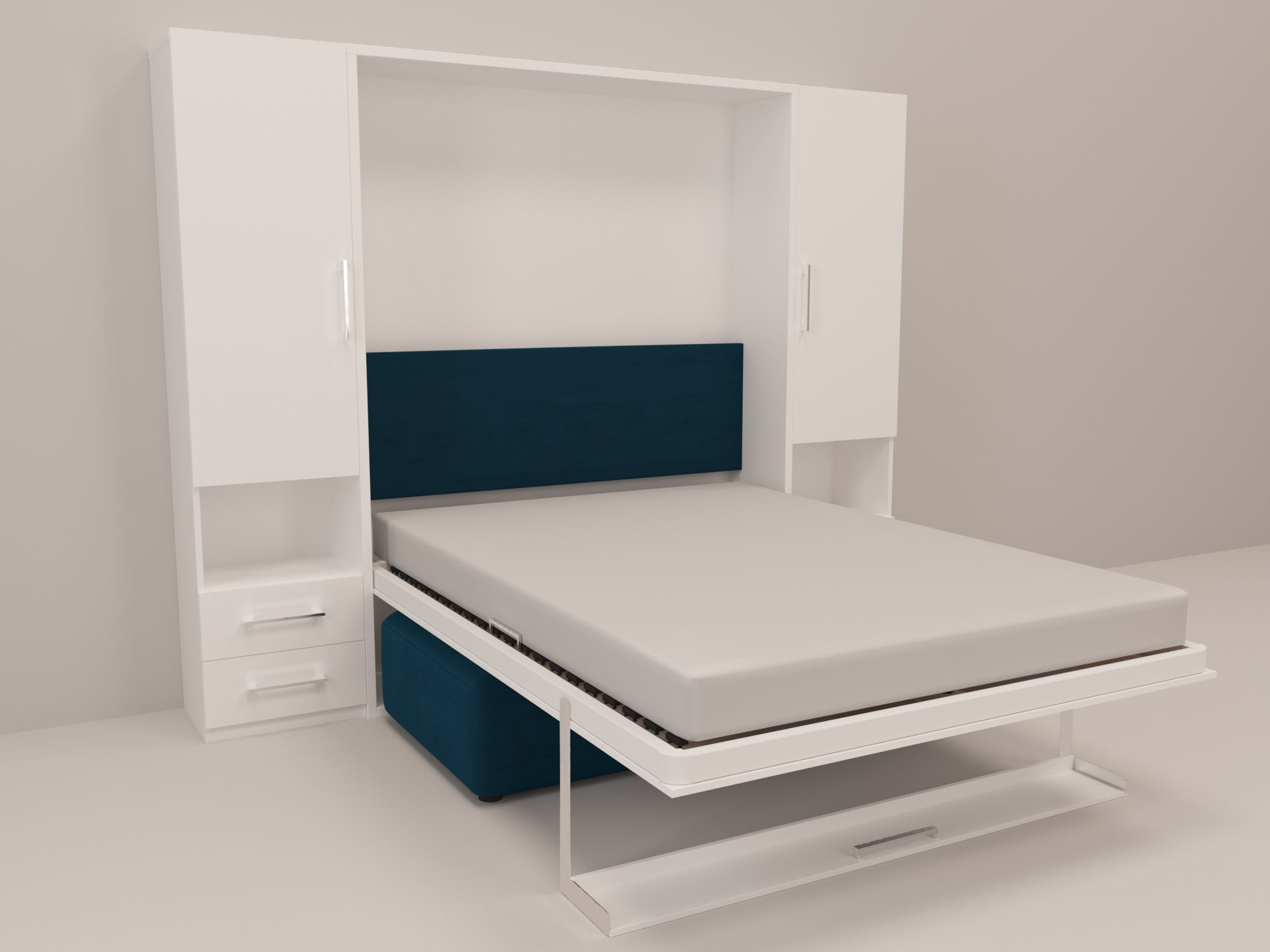 Шкаф-кровать (68 фото) — откидная встроенная модель-трансформер, встраиваемая мебель