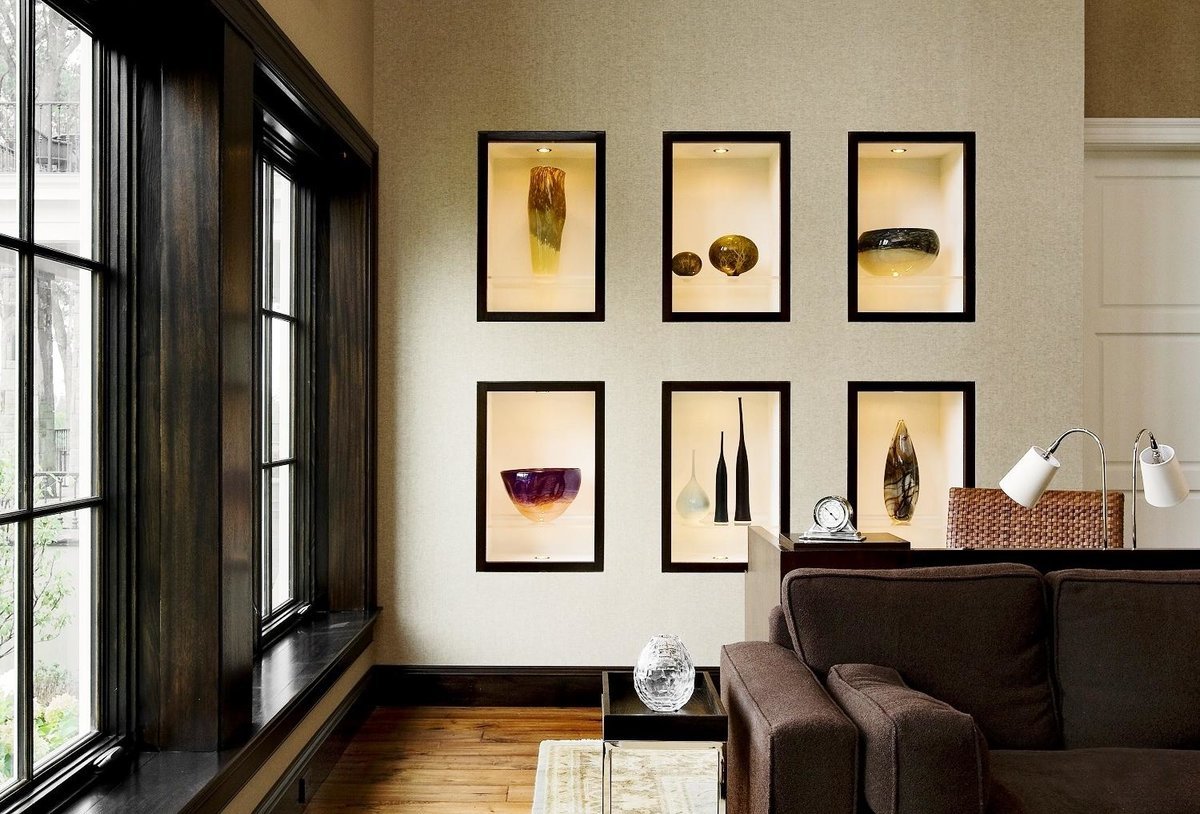 Оформление ниши в стене — фото идеи и секреты безупречного декорирования в интерьере