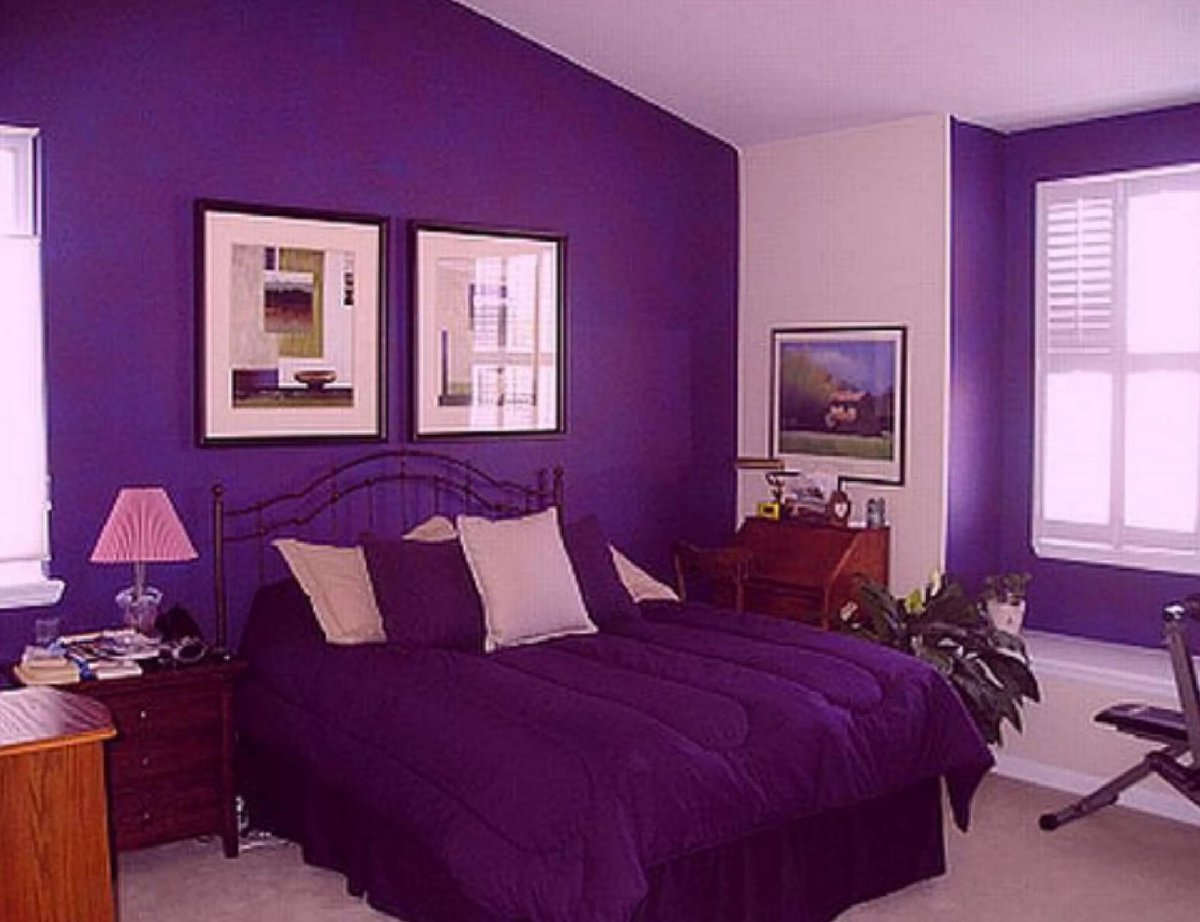 Фиолетовый цвет в интерьере и его сочетания с другими цветами - 25 фото