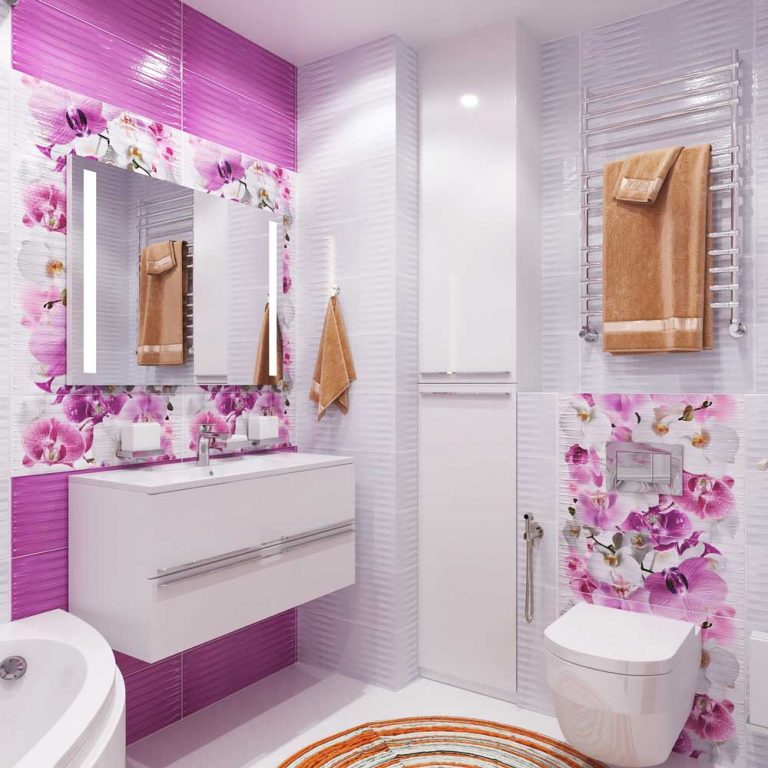 Плитка в ванной маленькой комнате фото в современном стиле