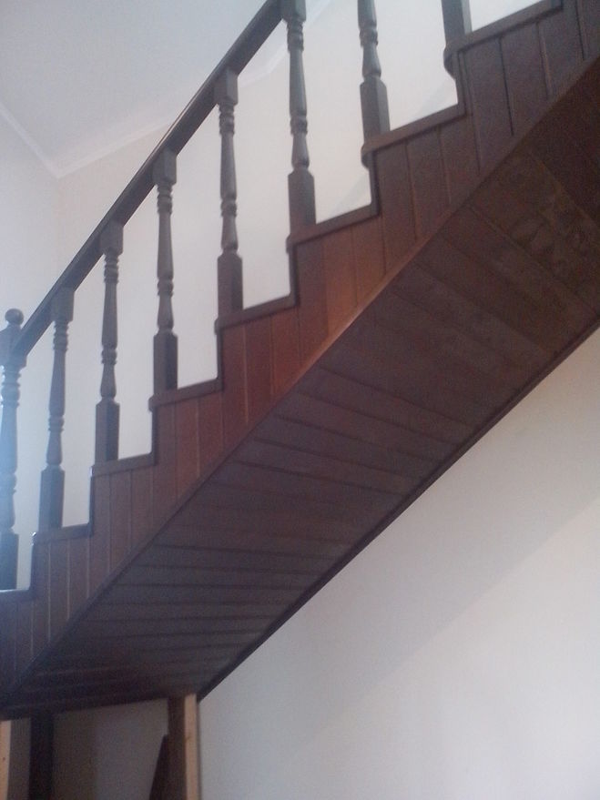 Отделка металлической лестницы деревом - всё о лестницах