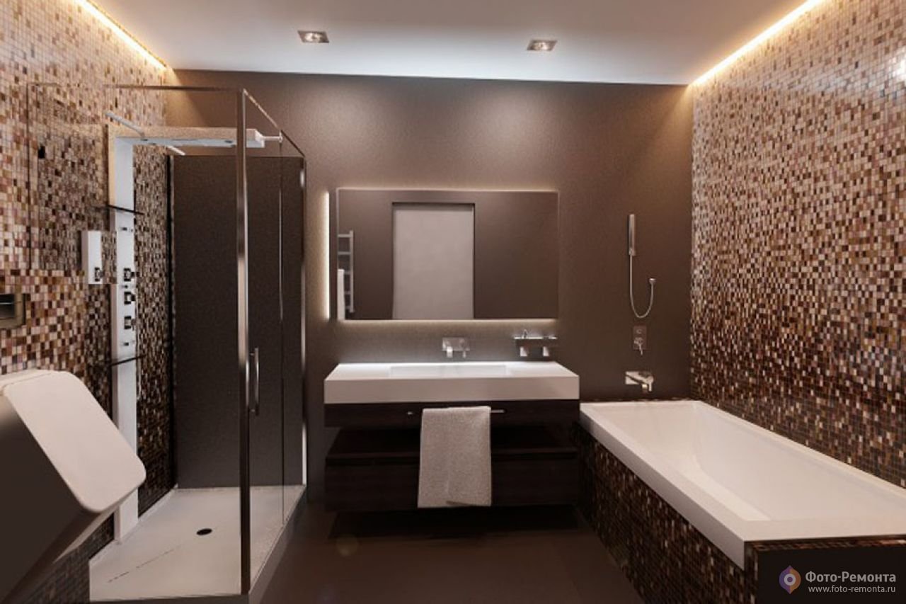 Коричневая ванная комната: особенности применения цвета в дизайне
