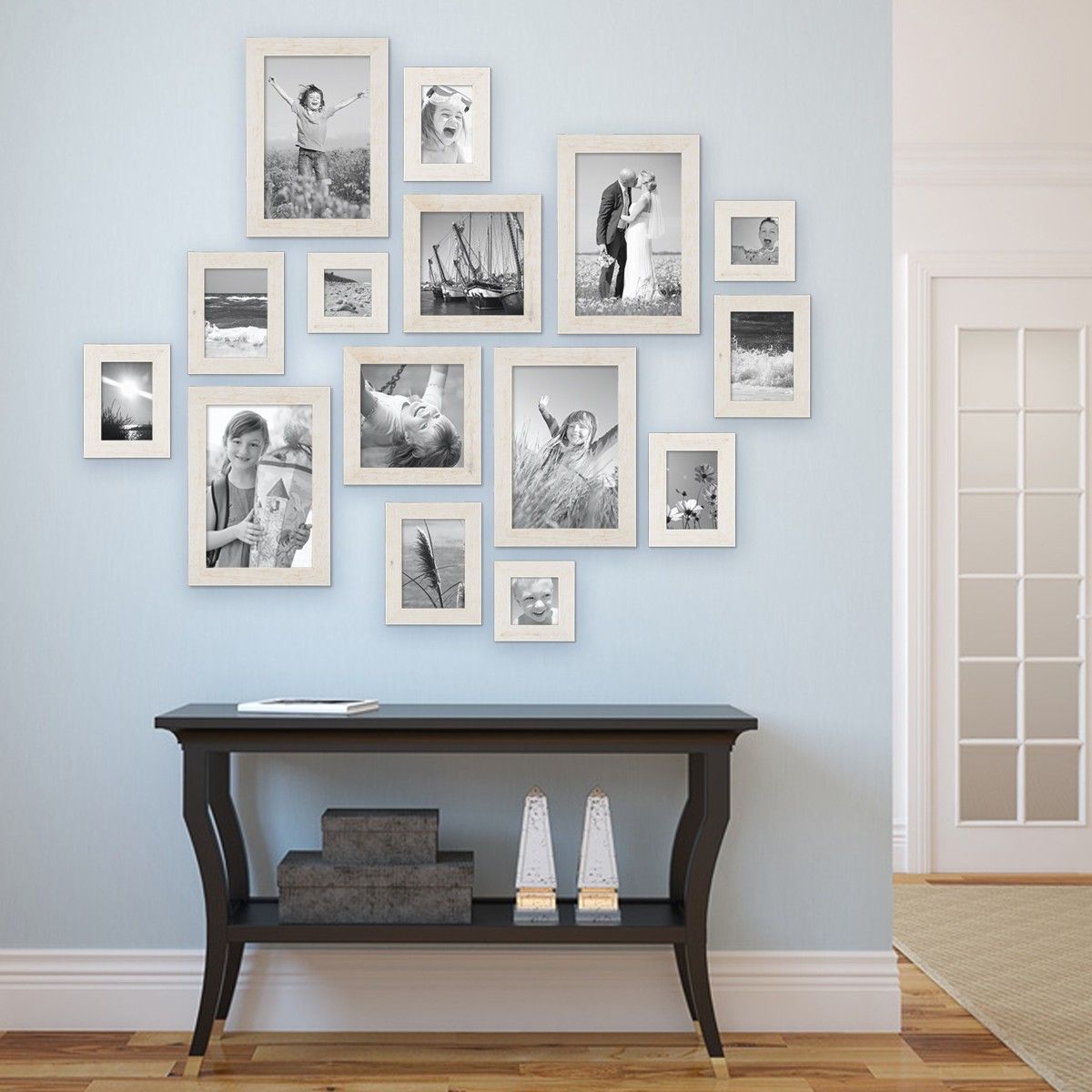 Оформление стены фотографиями: 40 замечательных идей