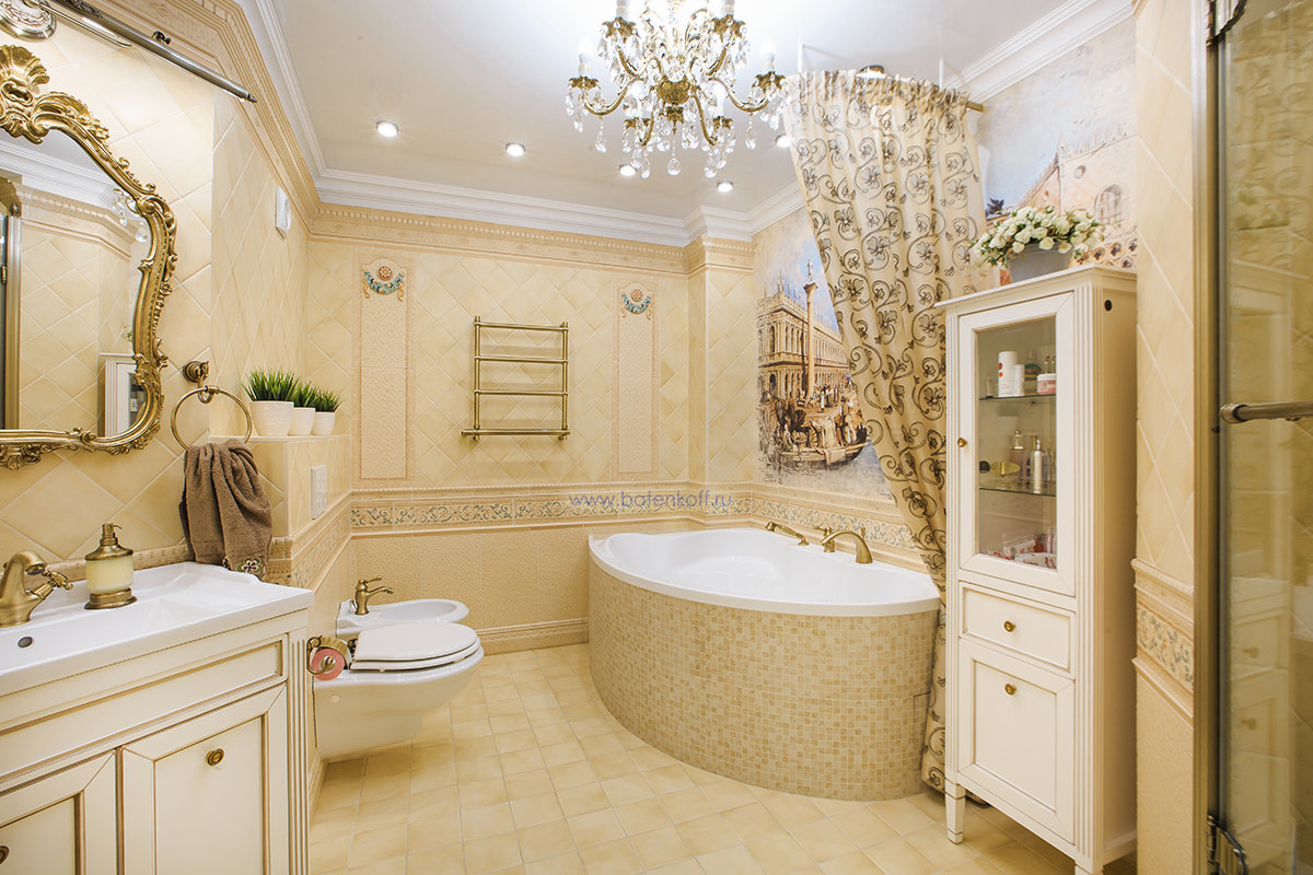 Классические ванные — лучшие идеи создания грамотного оформления ванной в классическом стиле (125 фото)