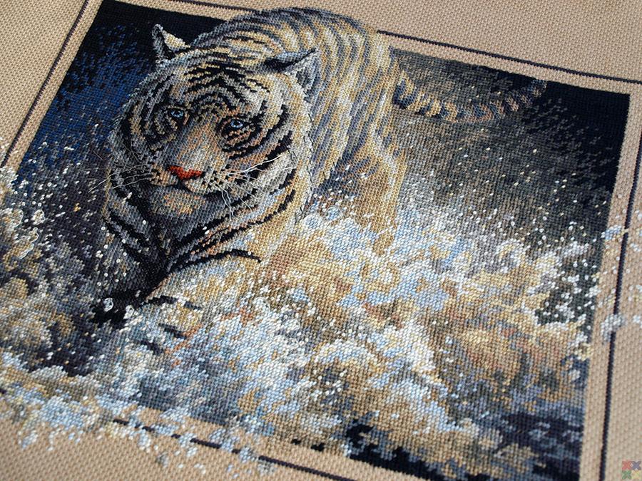 Как выполняется вышивка крестом тигров – схемы и 5 фото