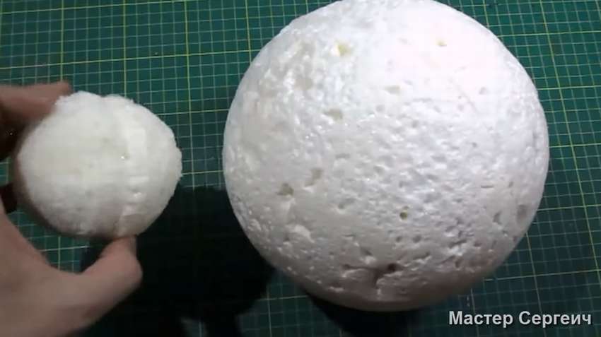 Как сделать шар из пенопласта своими руками: пошаговые инструкции с фото и видео