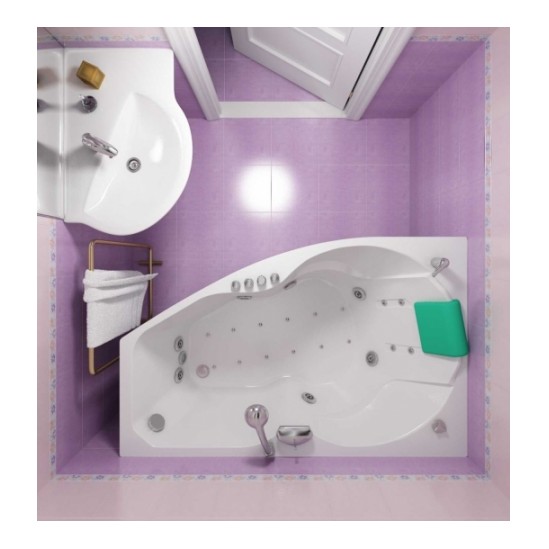 Дизайн ванной комнаты с угловой ванной (фото) – идеи интерьера и планировки
