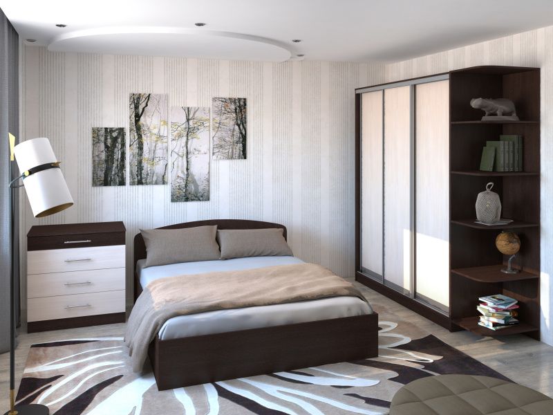 100+ фото современных идей дизайна маленькой спальни – 2021