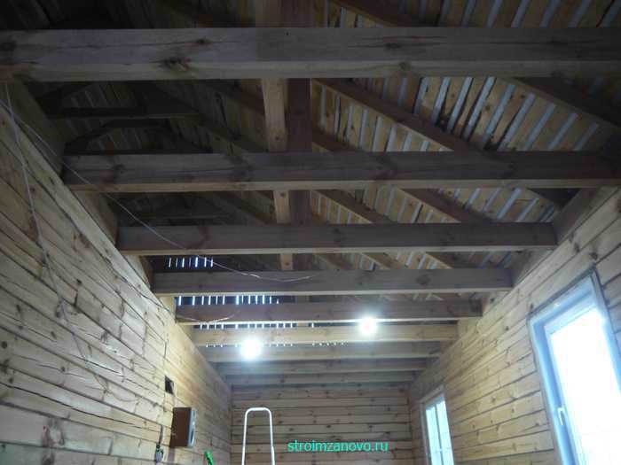 Черновой потолок по деревянным балкам: подробная инструкция!