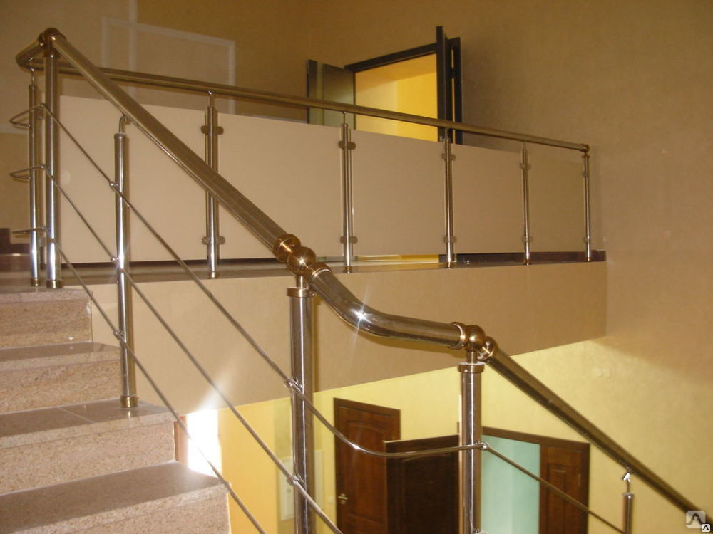 Перила для лестниц из нержавеющей стали - виды, способы установки + пошаговое руководство