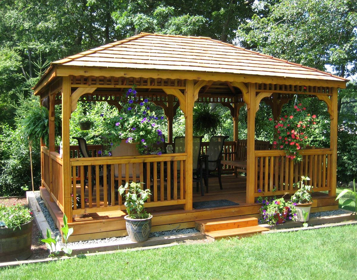 Wooden Gazebo беседки