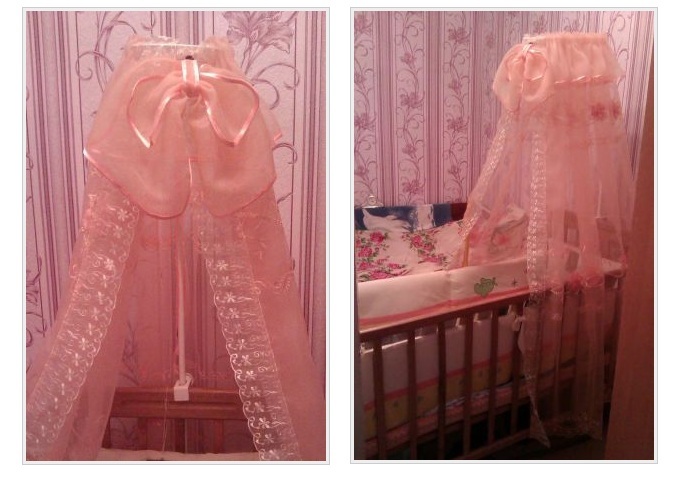 Балдахин на детскую кроватку (57 фото): защитим сон ребенка