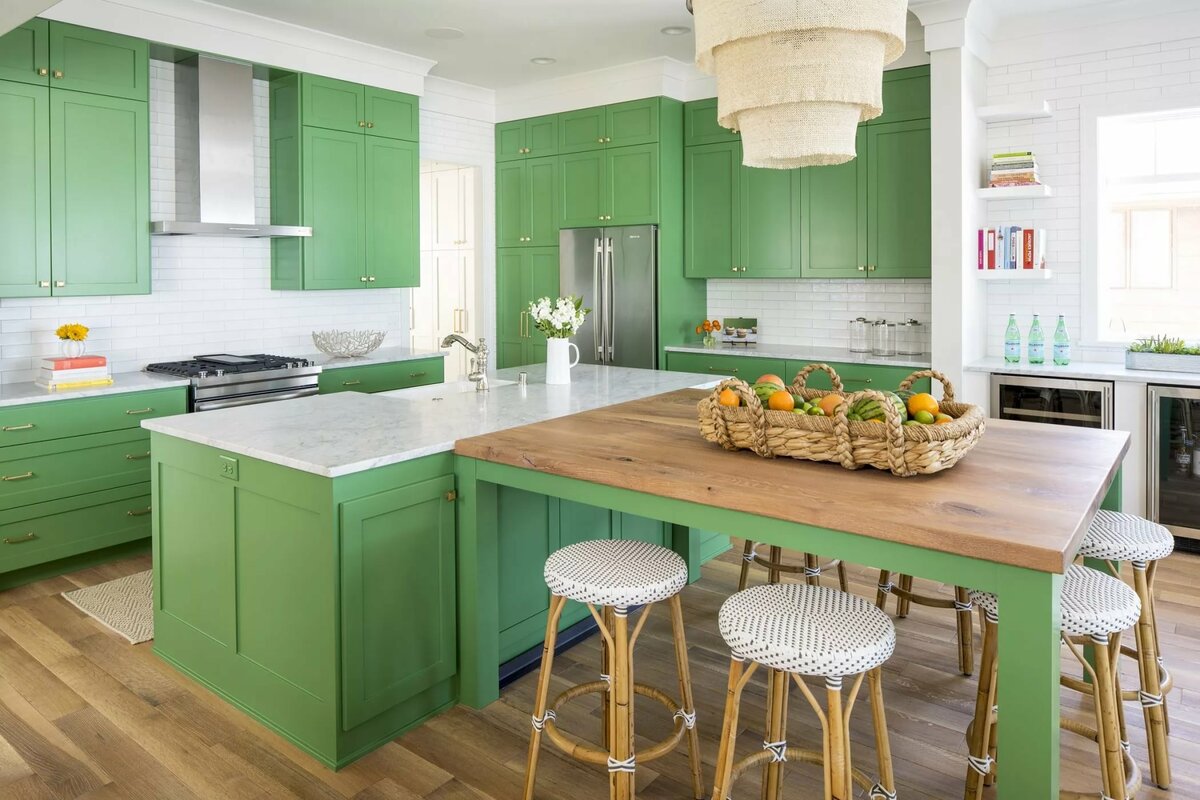 Кухня мятного цвета: 40 реальных фото и идей дизайна
