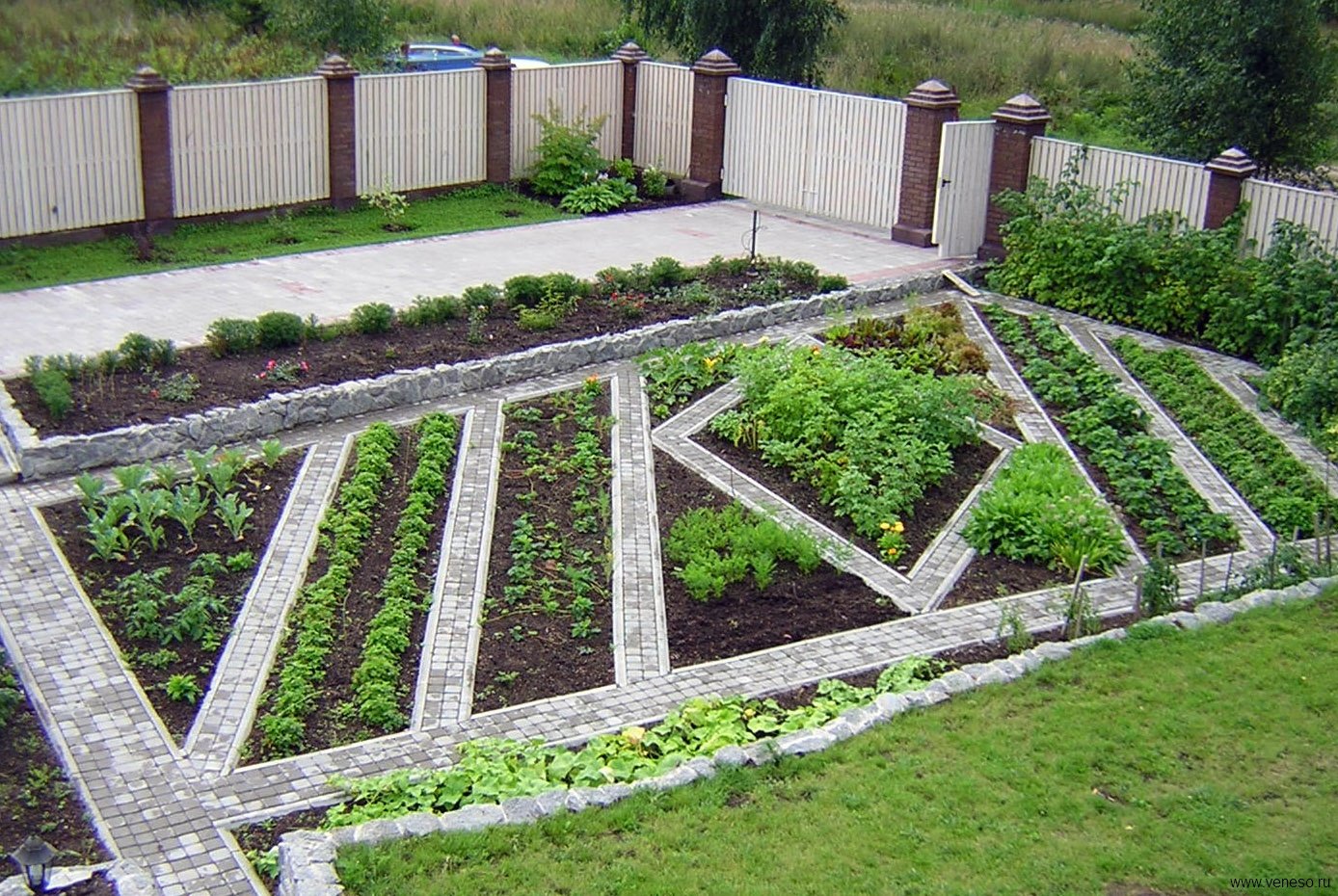 Создаем дизайн огорода своими руками +75 фото примеров - «ландшафтный дизайн»