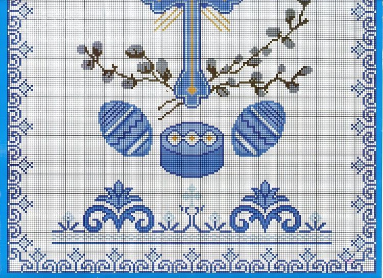 Маленькие схемы вышивки крестом: делаем для открыток к пасхе - сайт о рукоделии