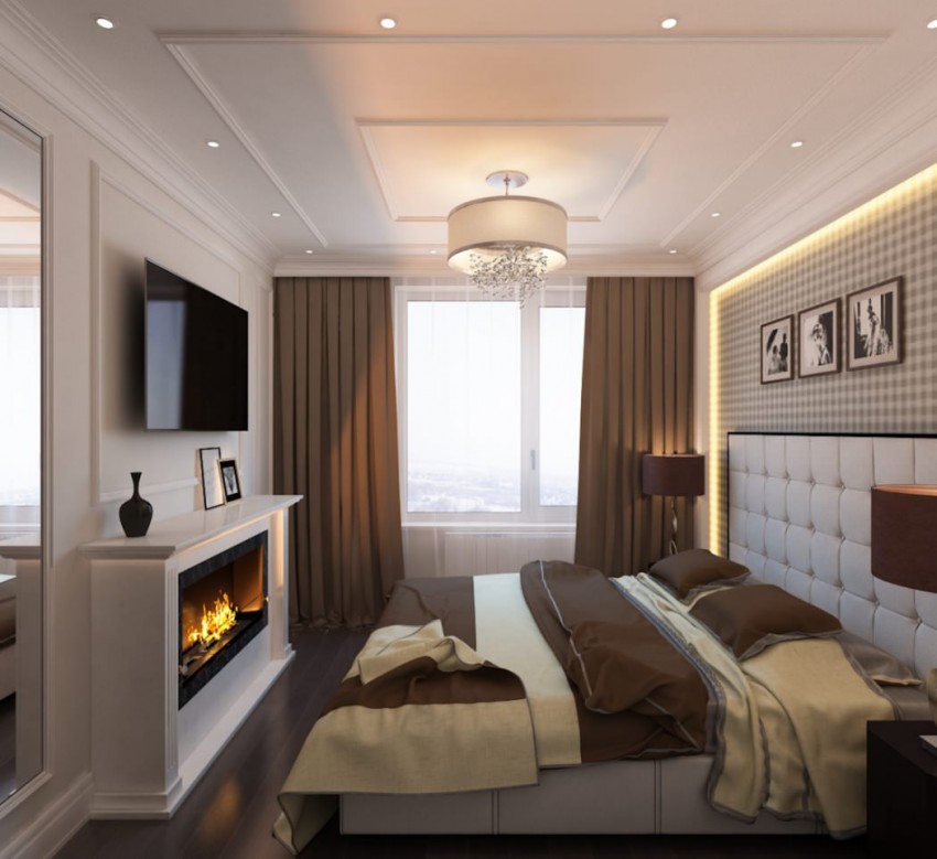 Телевизор и камин в гостиной комнате — советы по дизайну интерьера интерьер и дизайн