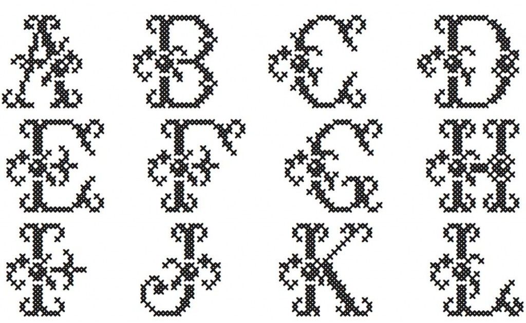Алфавит вышивка крестом схемы: русский и английский, вышить метрику бесплатно, цветочный очень красивый