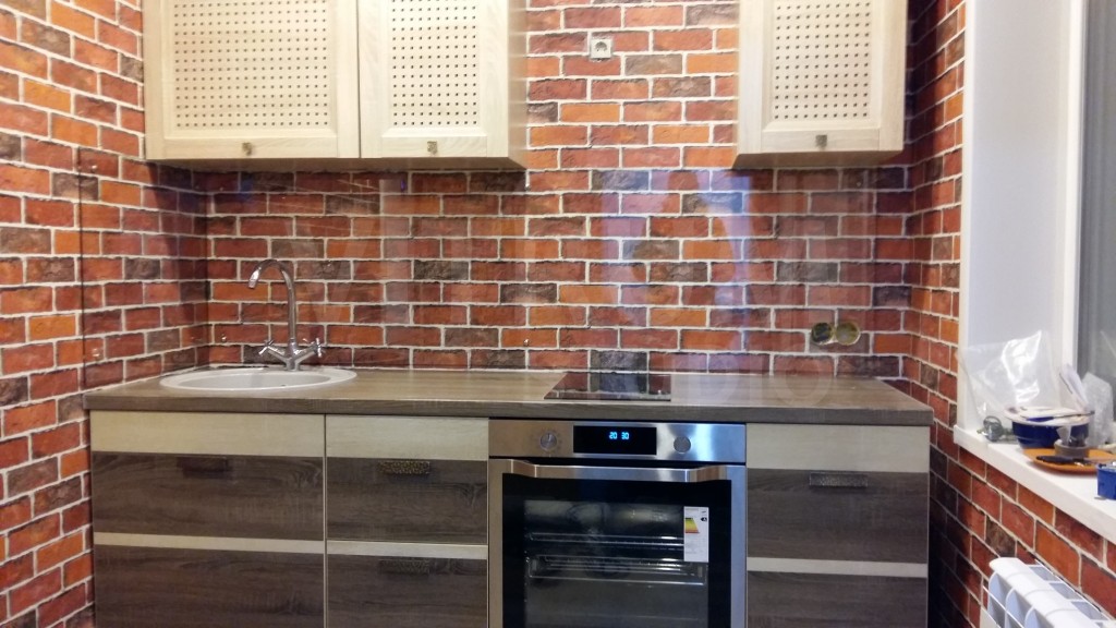 Кирпичная стена в интерьере кухни – дизайн в интерьере кухни с кирпичной стеной, отделка стен под кирпичкухня — вкус комфорта
