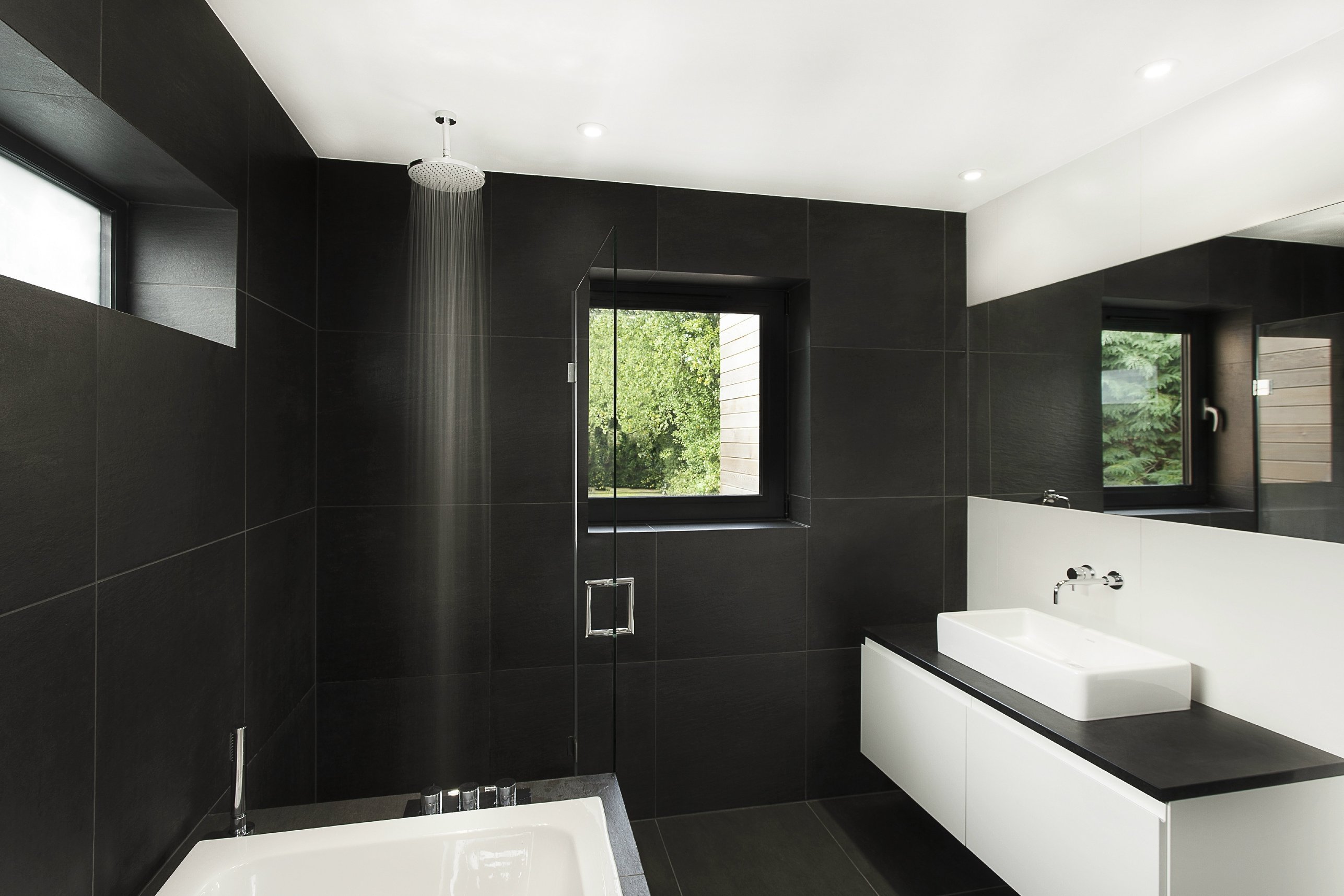 Ванные хай-тек: особенности красивого дизайна и стильные современные идеи украшения ванной комнаты (115 фото)