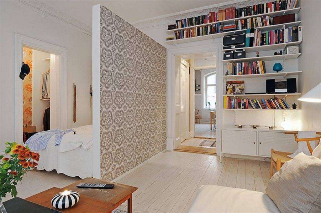 Перегородки для зонирования пространства в комнате: от простых до дизайнерских