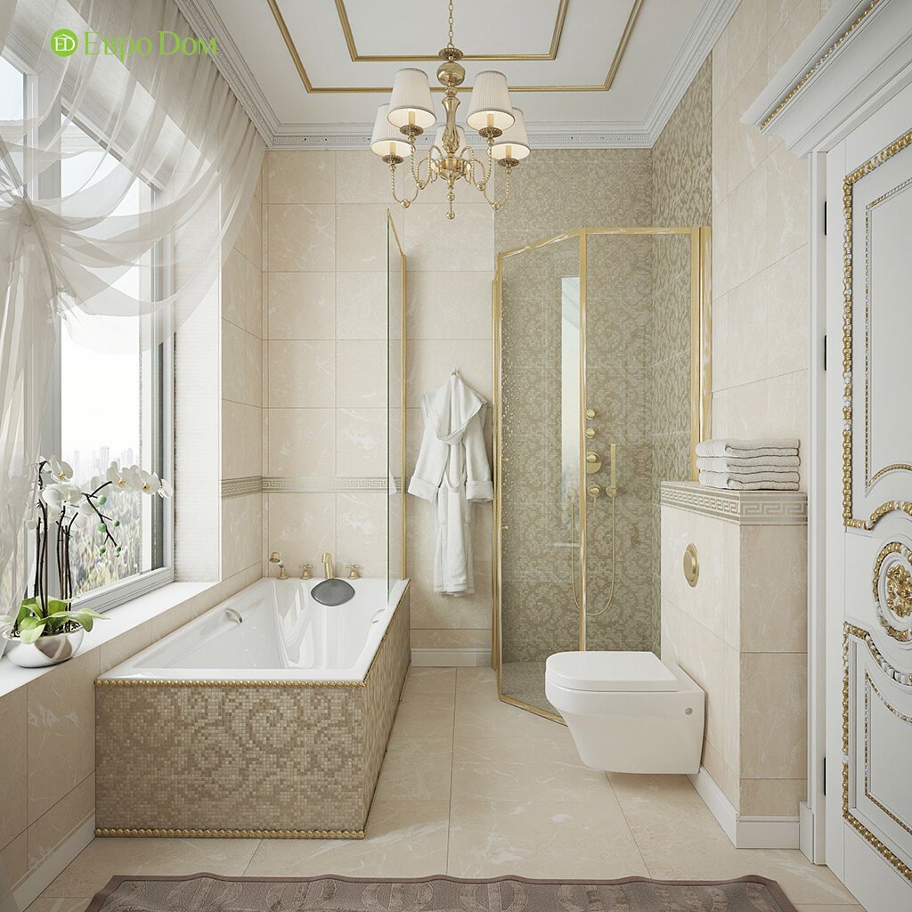 Классические ванные: фото красивого дизайна, варианты сочетания, выбор цвета, правила расстановки мебели