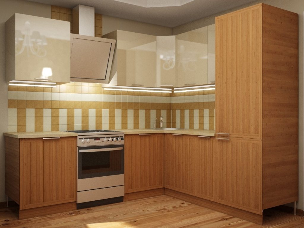 Угловые кухонные шкафы — виды и особенности конструкций