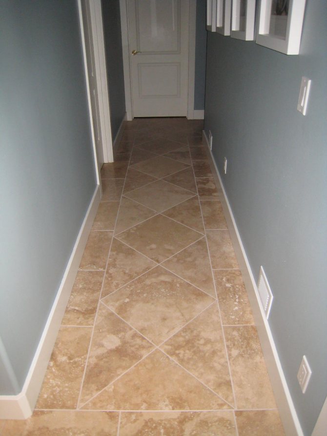 Плитка на пол для коридора и кухни: фото примеры, выбор, укладка